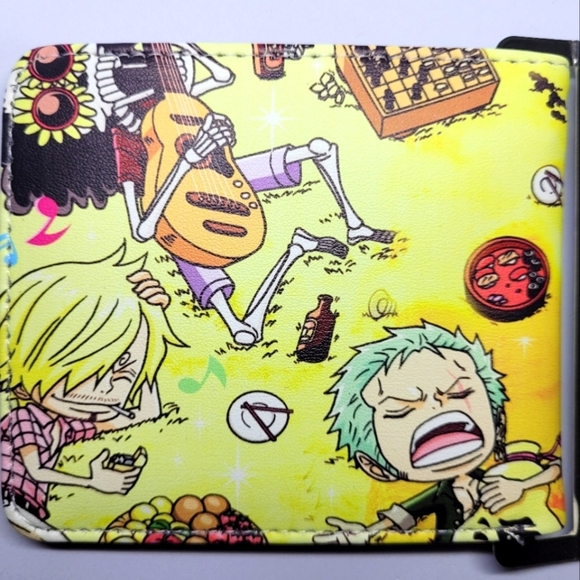 New Japanese Anime One Piece Characters Leather Purse Wallet - Picture 2 of 2